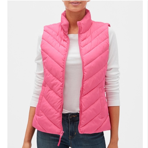 GAP Jackets & Blazers - ❌SOLD❌Gap Bold Pink Medium Warmest Puffer Vest NWT